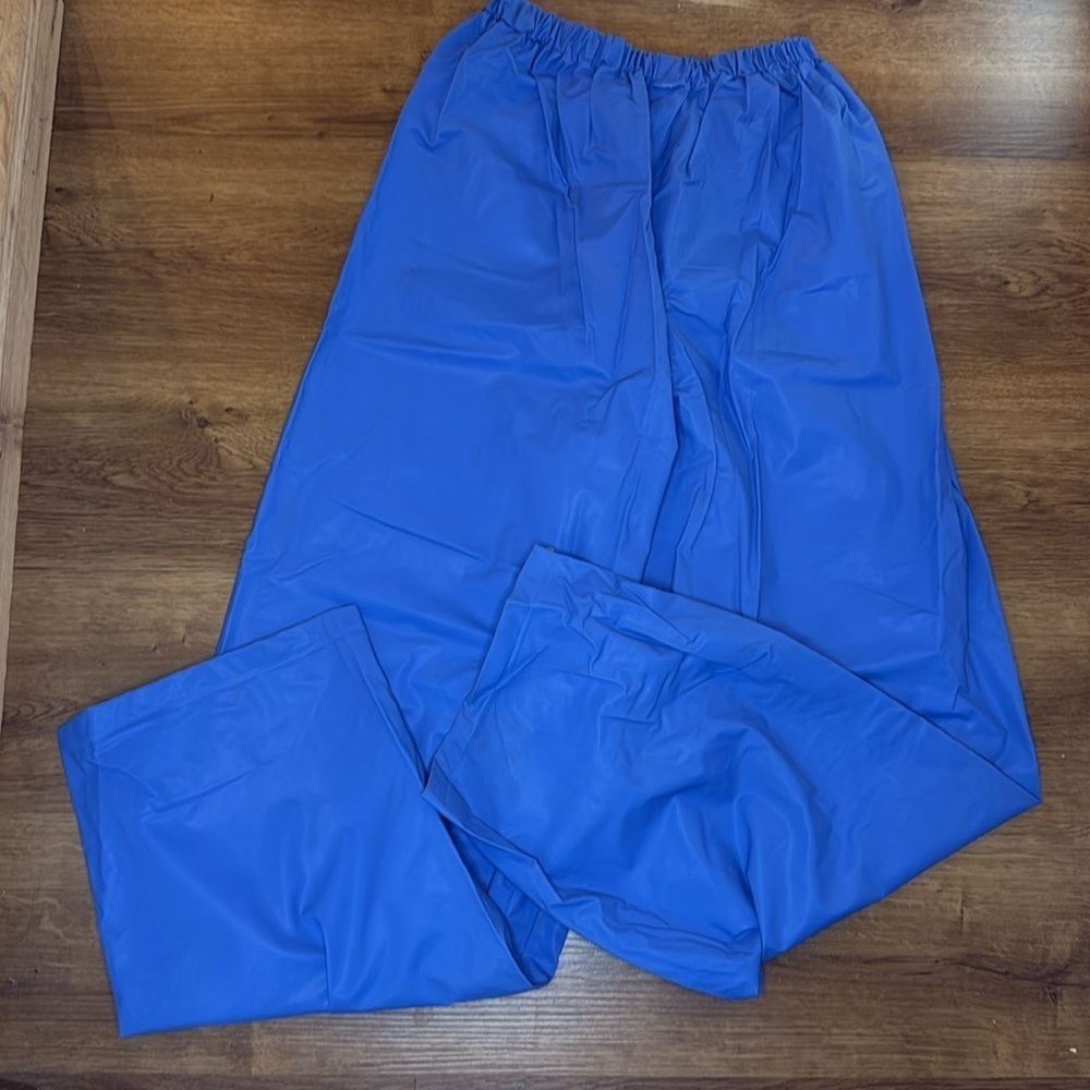 Ozark Trail Hooded Rain Suit 2pc Jacket & Pants Women’s Large Blue 100% PVC - Picture 3 of 10